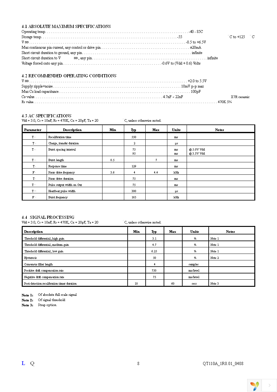 QT110A-ISG Page 8