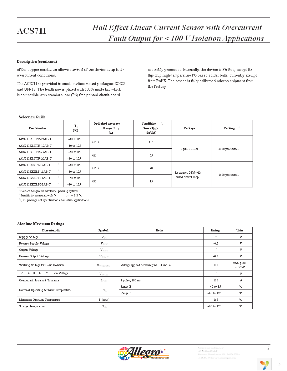 ACS711EEXLT-15AB-T Page 2