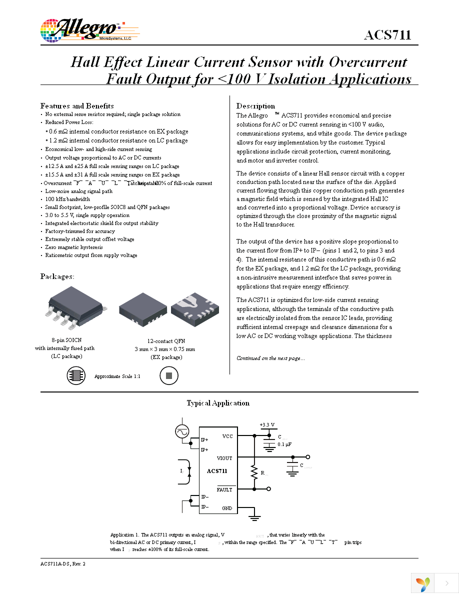 ACS711KLCTR-25AB-T Page 1