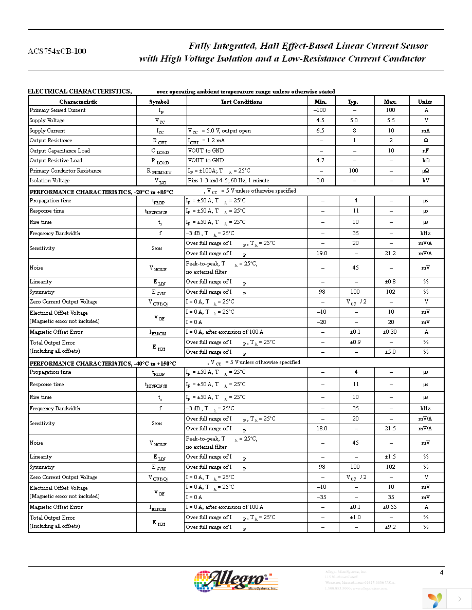 ACS754LCB-100-PSF Page 4