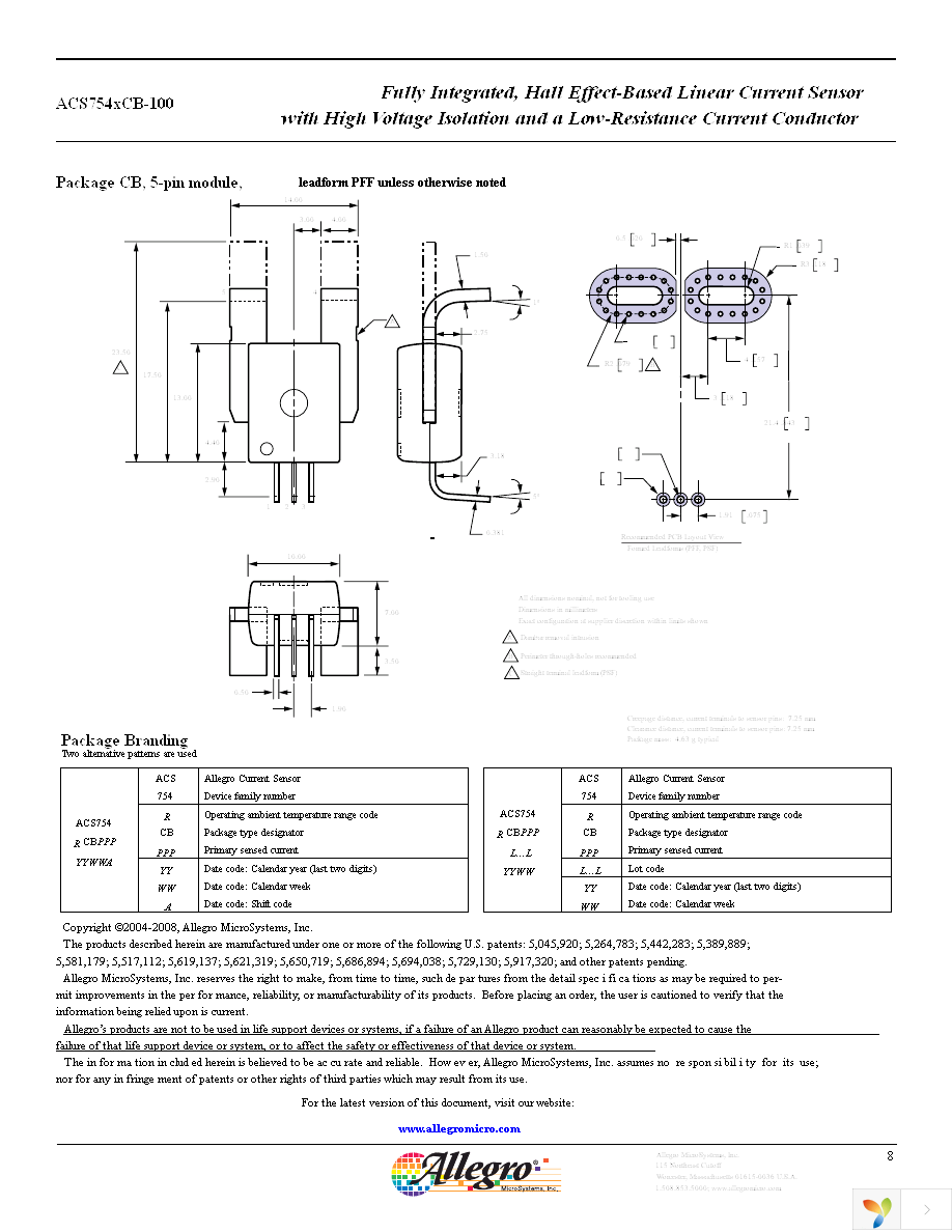 ACS754LCB-100-PSF Page 8