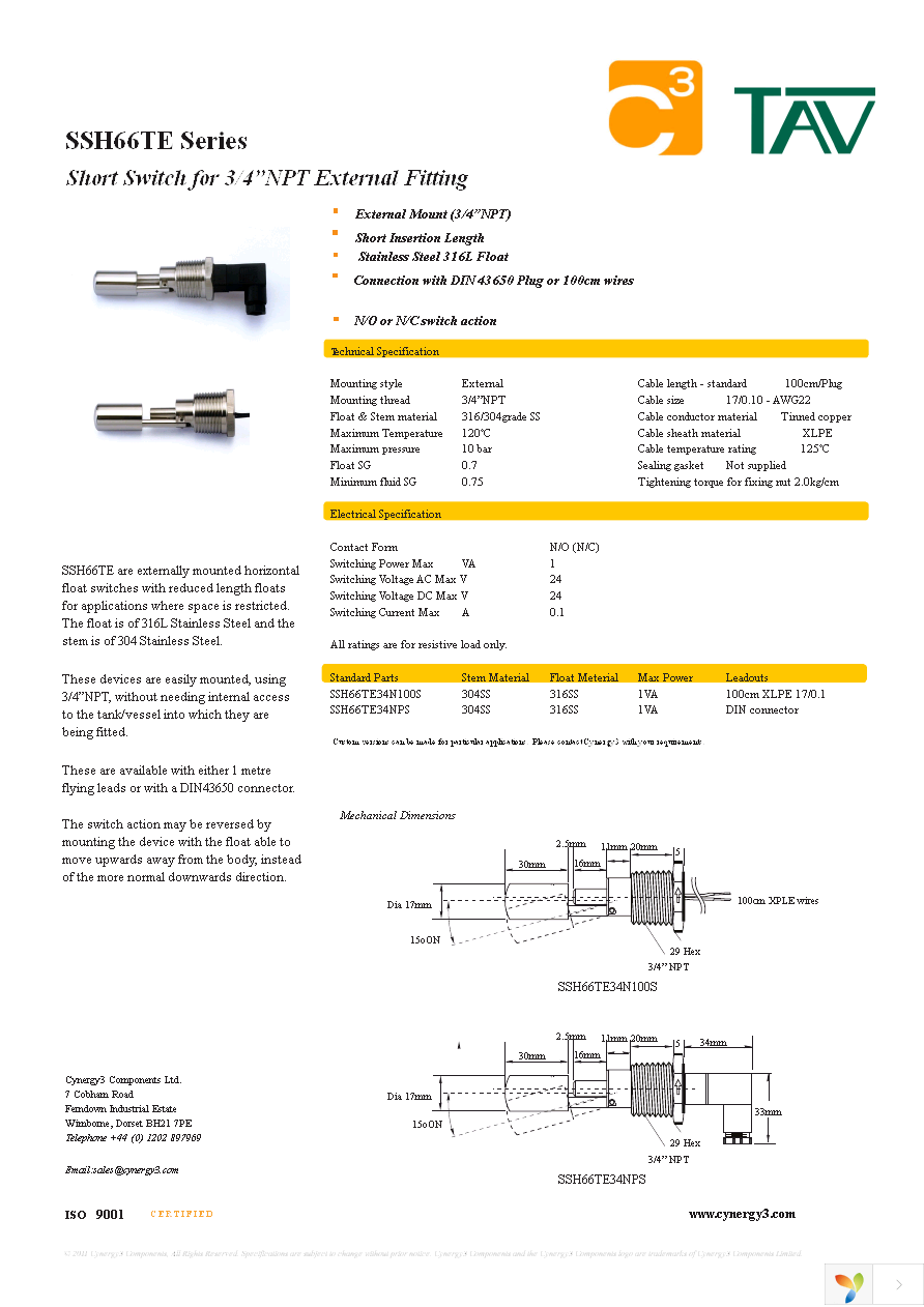 SSH66TE34NPS Page 1