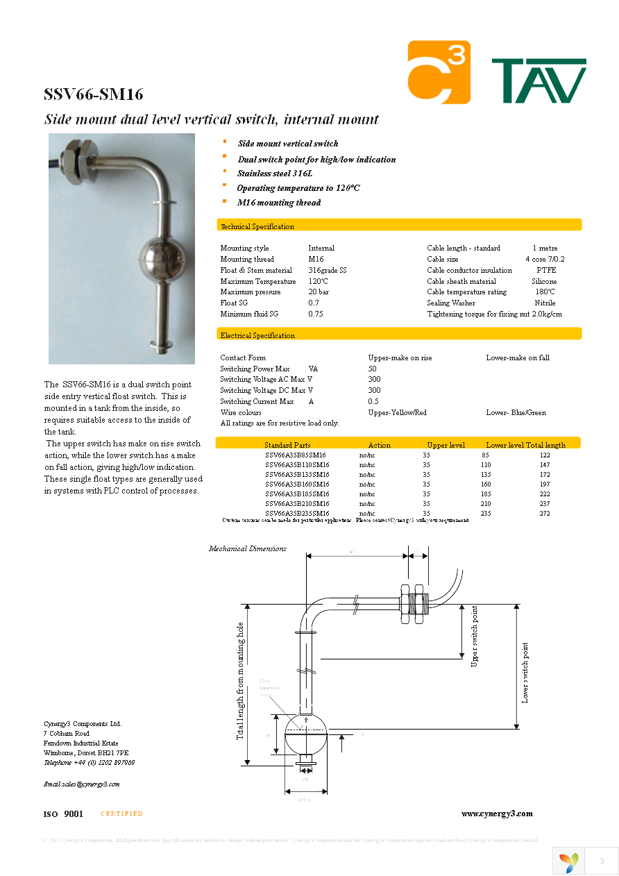 SSV66A35B110SM16 Page 1