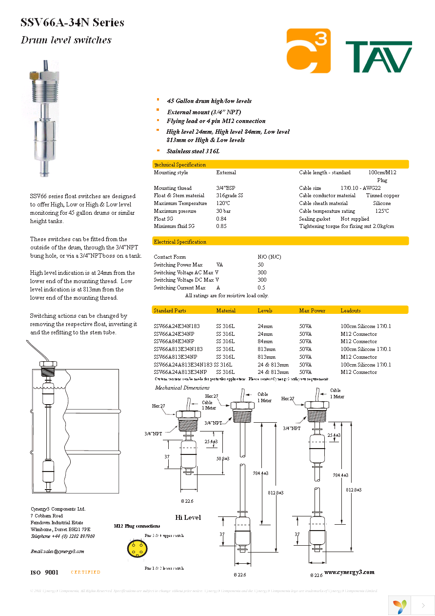 SSV66A84E34NP Page 1