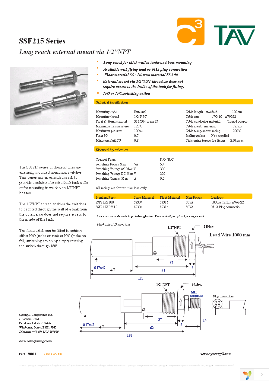 SSF215X100 Page 1