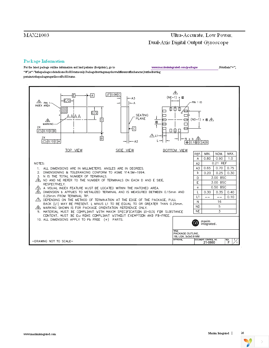 MAX21003+T Page 26