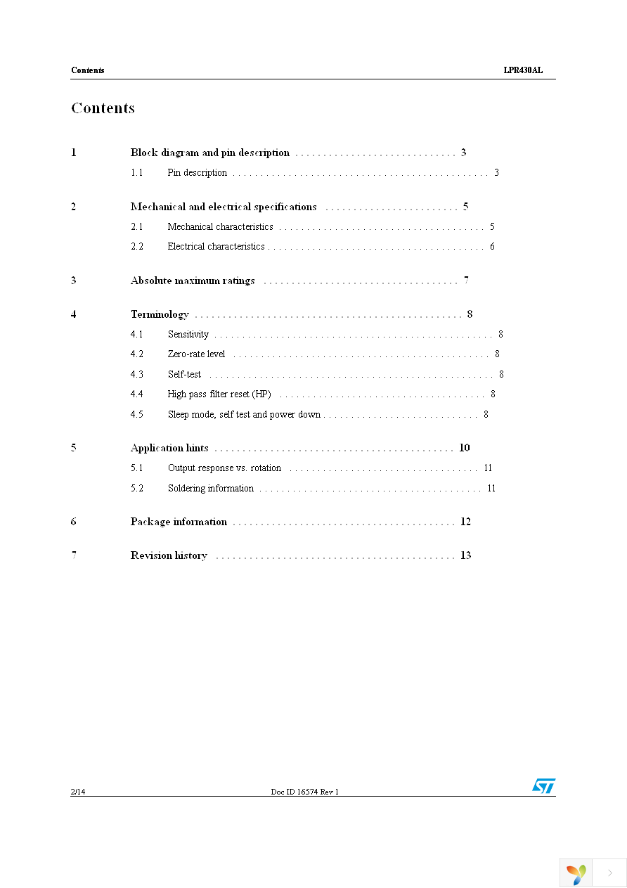 LPR430ALTR Page 2