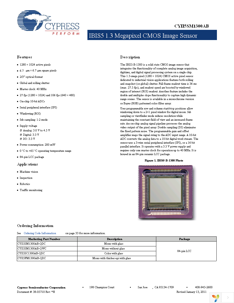 CYII5FM1300AB-QWC Page 1