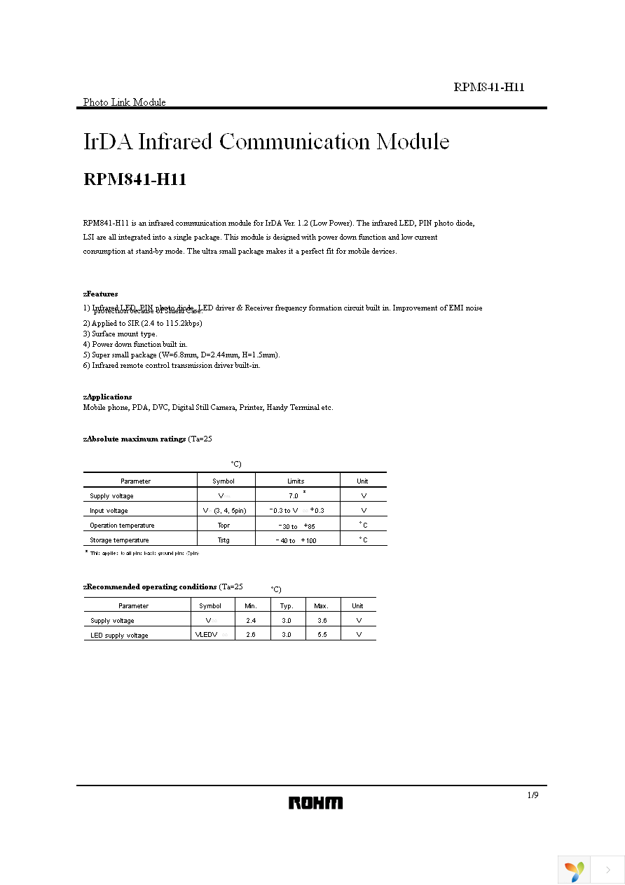 RPM841-H11E2A Page 1