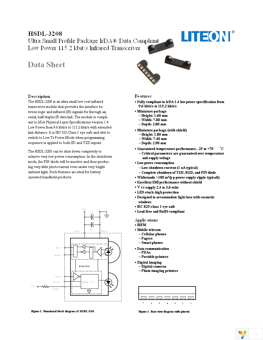 HSDL-3208-021 Page 1