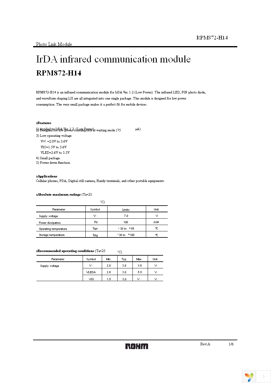 RPM872-H14E2A Page 1