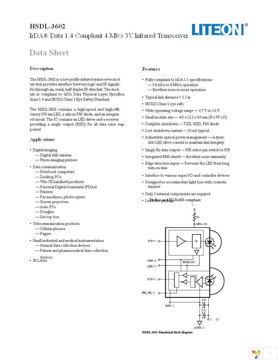 HSDL-3602-008 Page 1