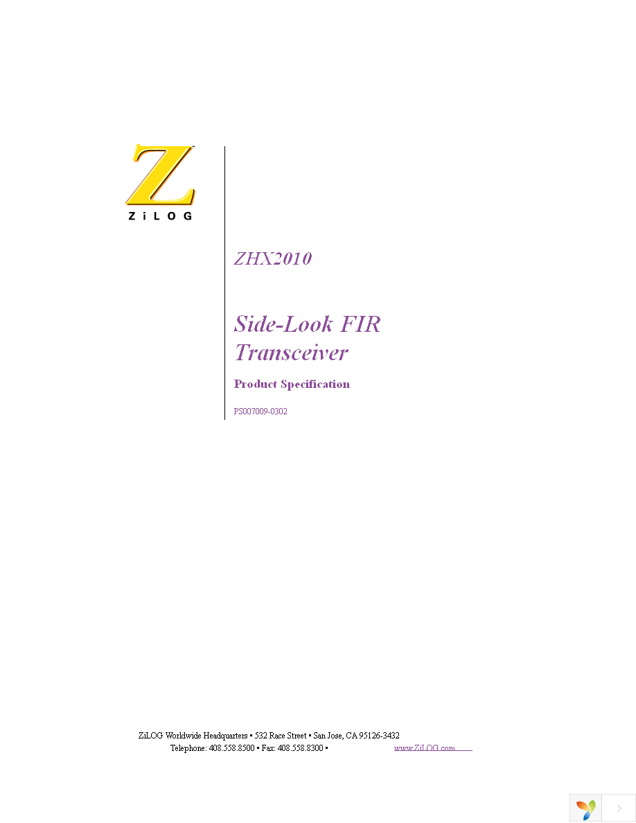 ZHX2010ML040THSRTR Page 1