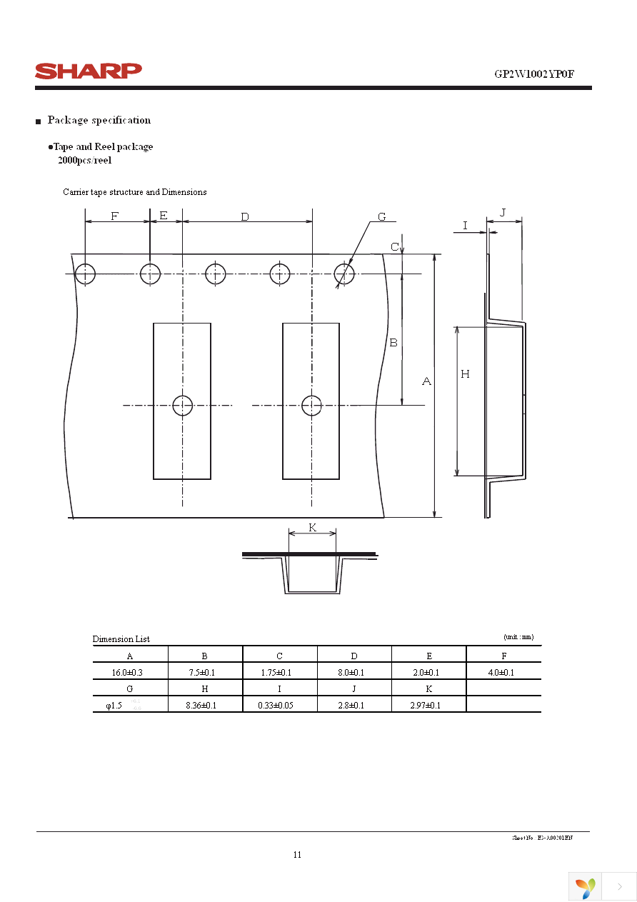 GP2W1002YP0F Page 11