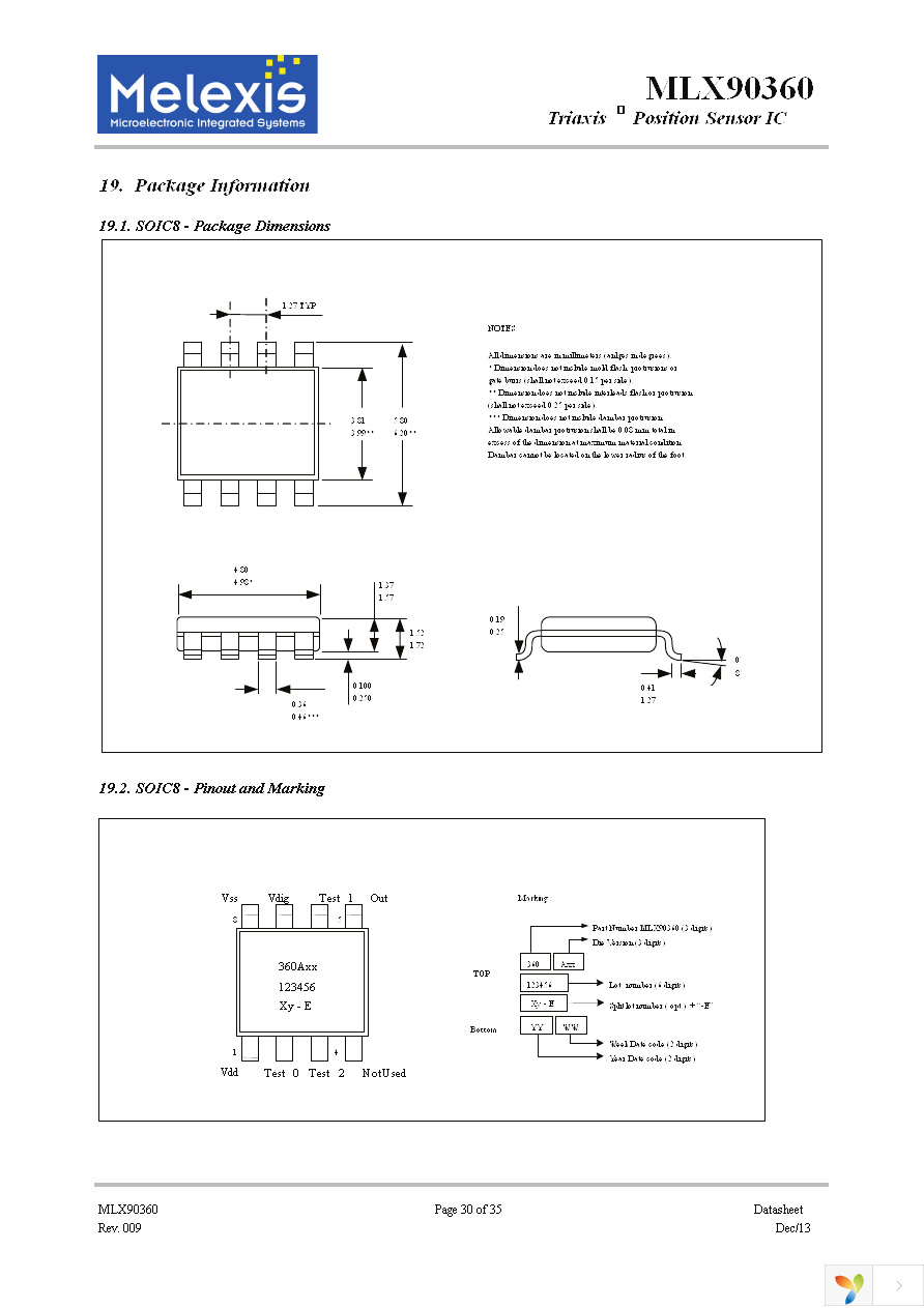 MLX90360KDC-ACD-000-TU Page 30