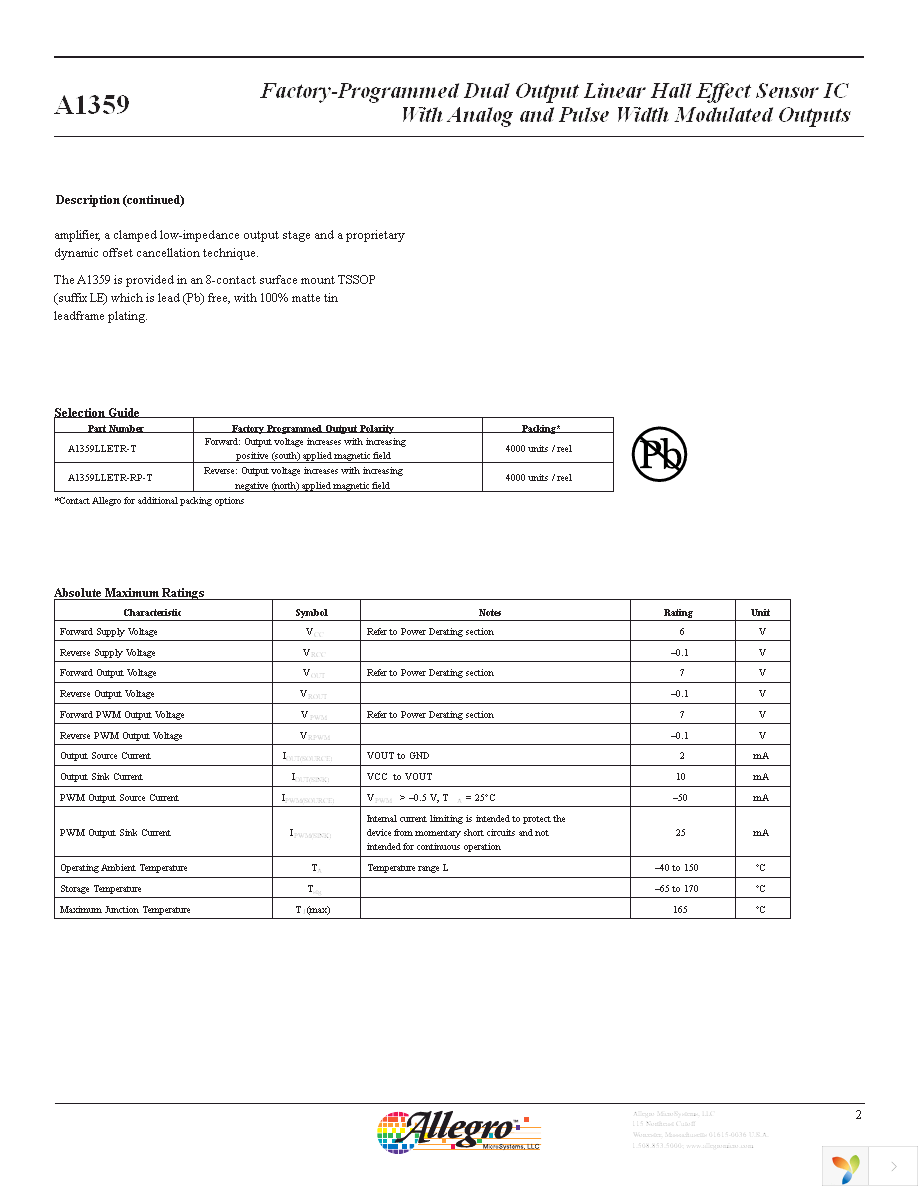 A1359LLETR-T Page 2