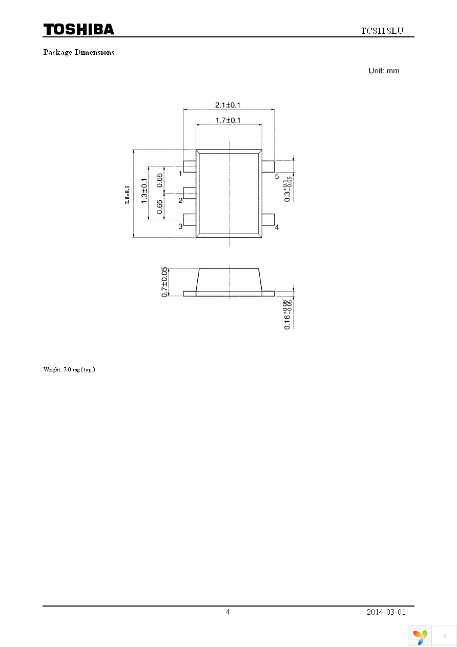 TCS11SLU(TE85L,F) Page 4