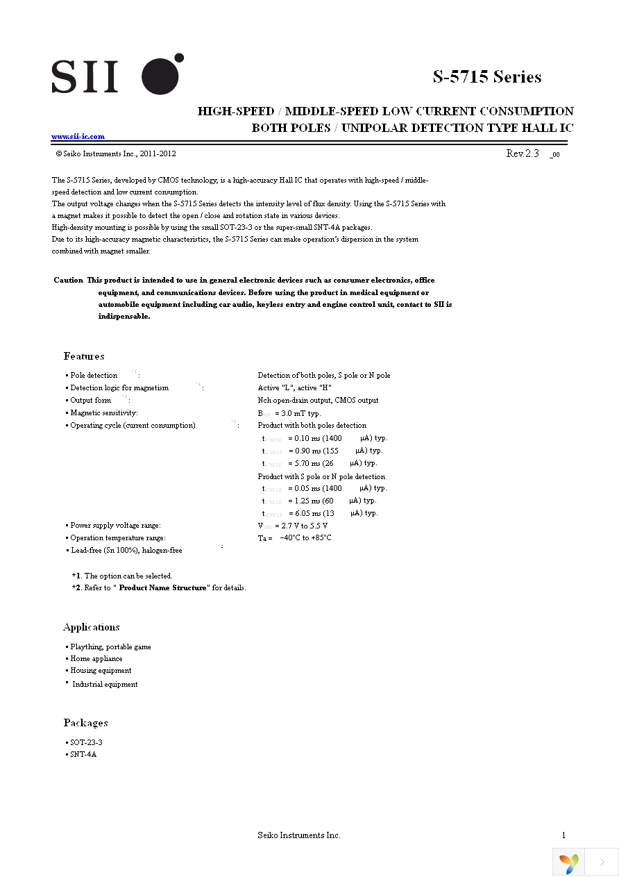 S-5715CNNL1-I4T1U Page 1