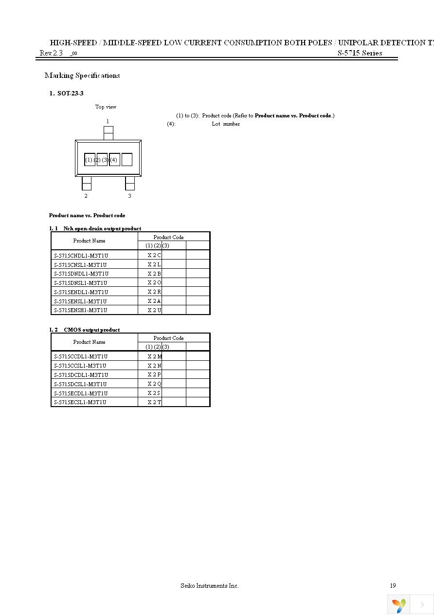 S-5715CNNL1-I4T1U Page 19