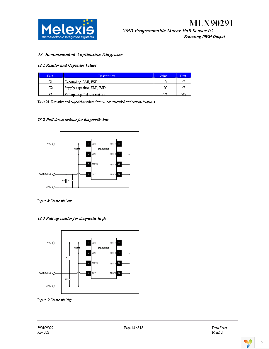 MLX90291LDC-BCA-000-RE Page 14