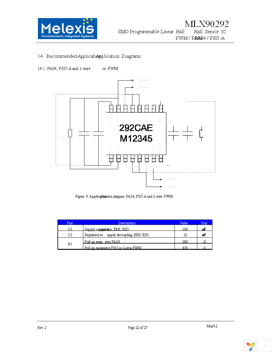 MLX90292LDC-CAE-000-RE Page 22