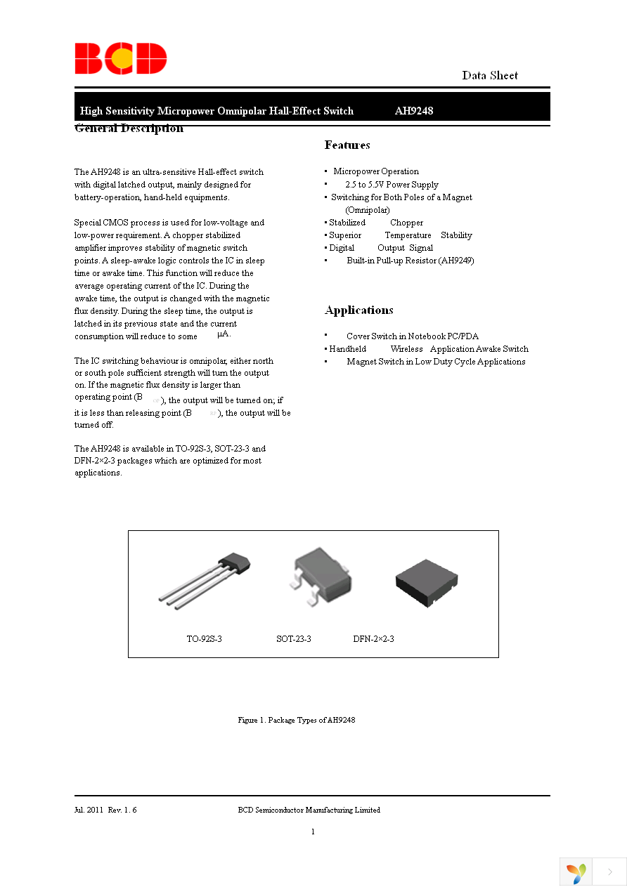 AH9248Z3-G1 Page 1