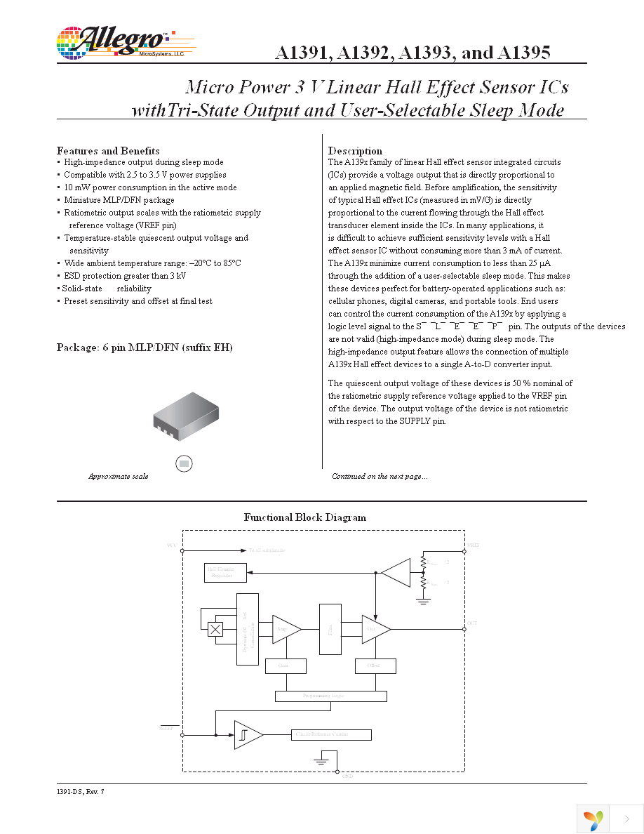 A1392SEHLX-T Page 1