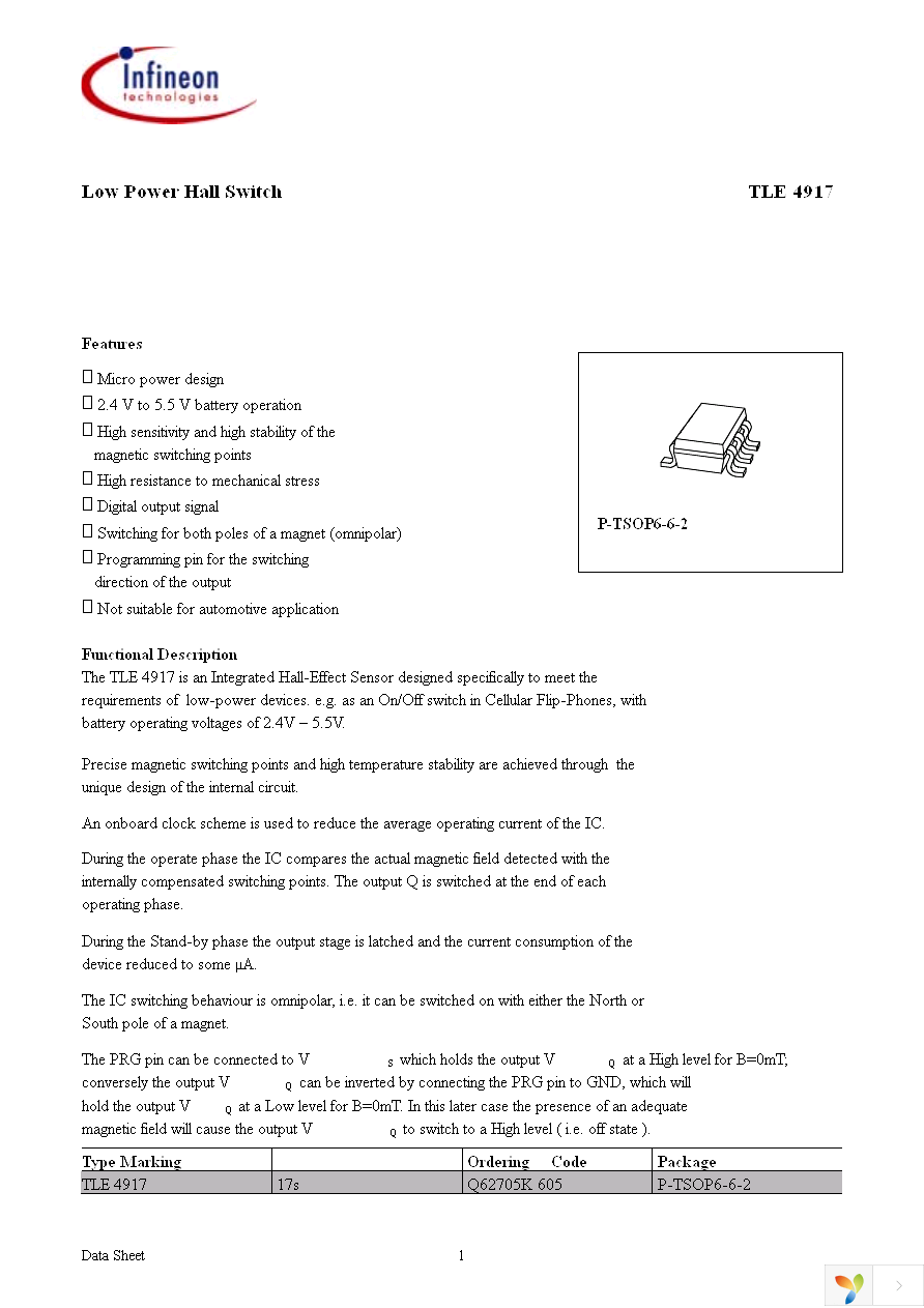 TLE4917 Page 1