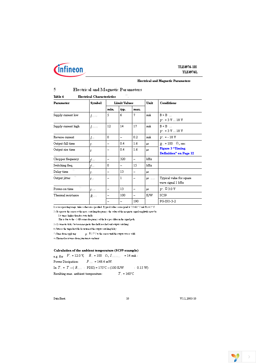 TLE4976-1H Page 10