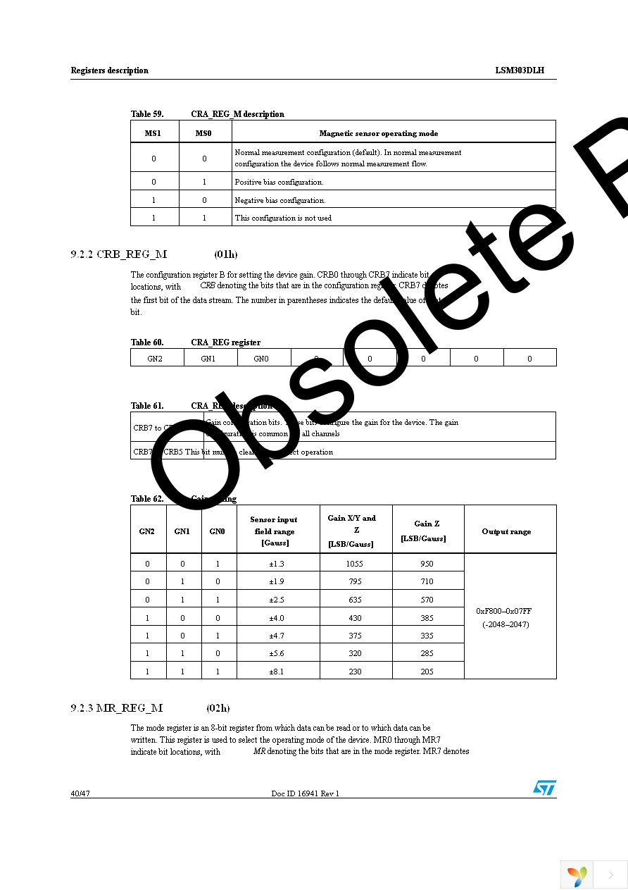 LSM303DLH Page 40