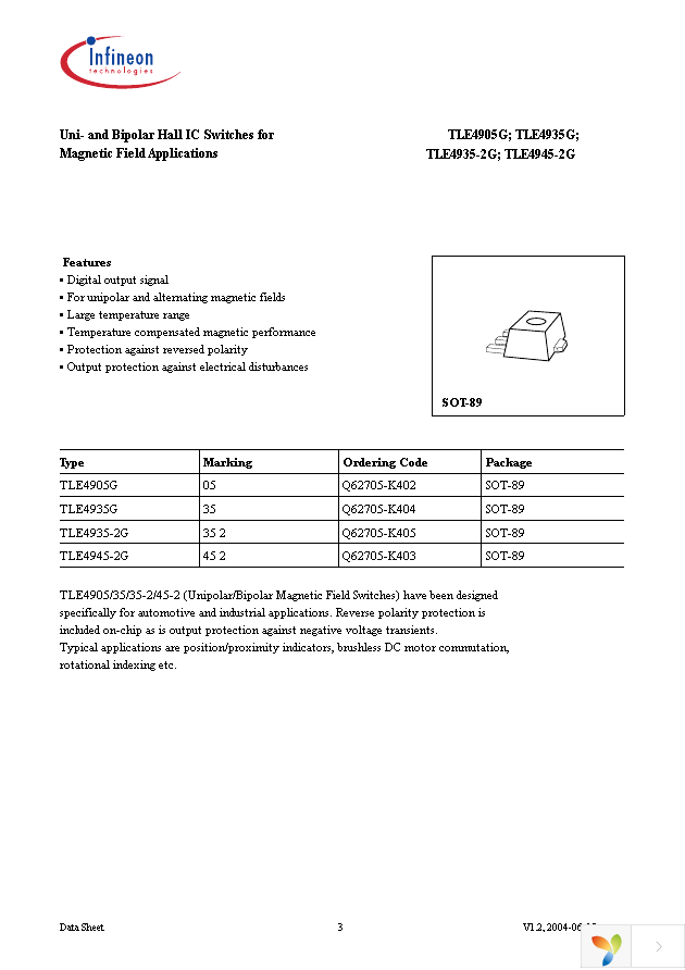 TLE4945-2G Page 3