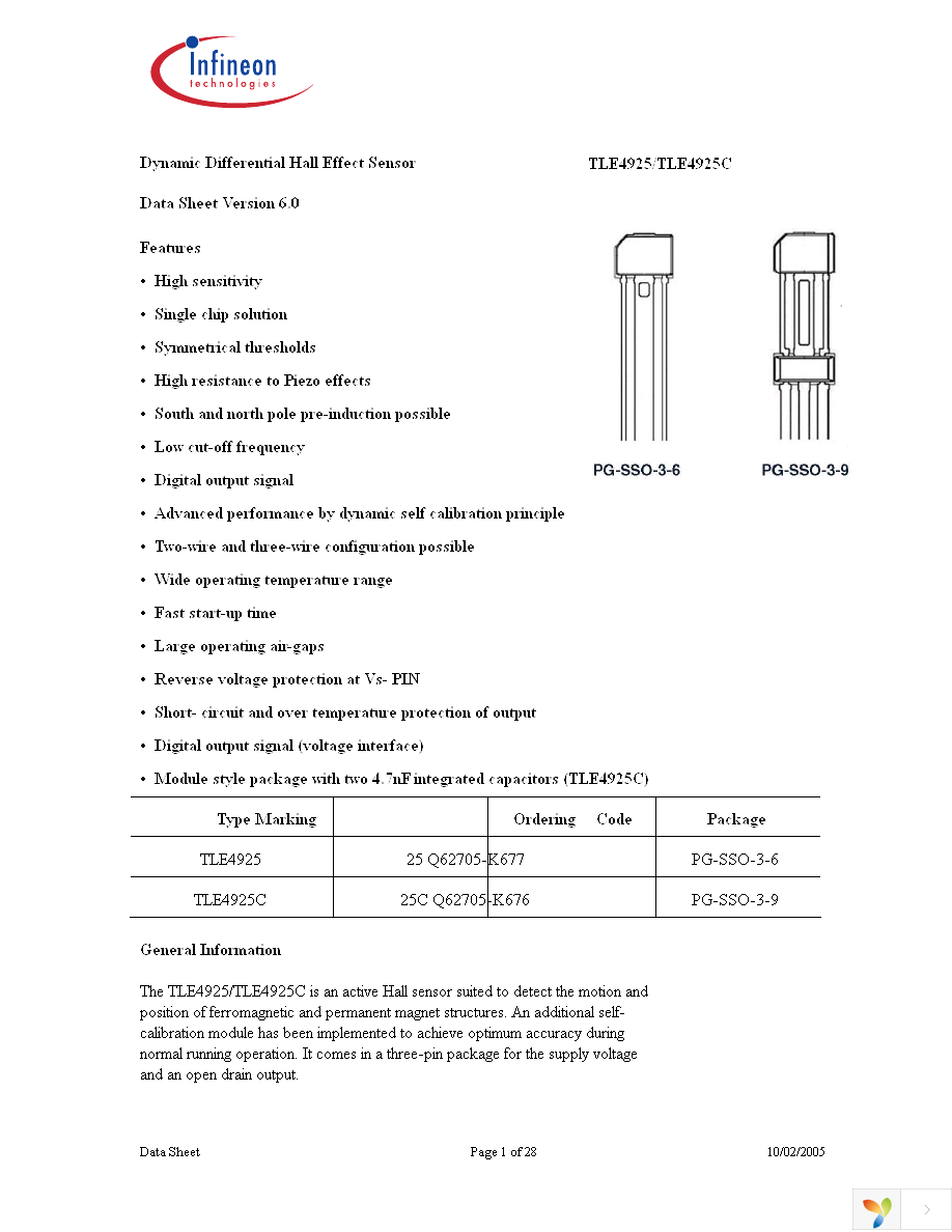 TLE4925 Page 1