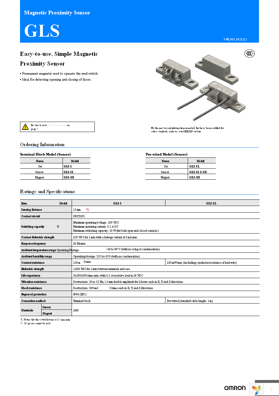 GLS-1 Page 1