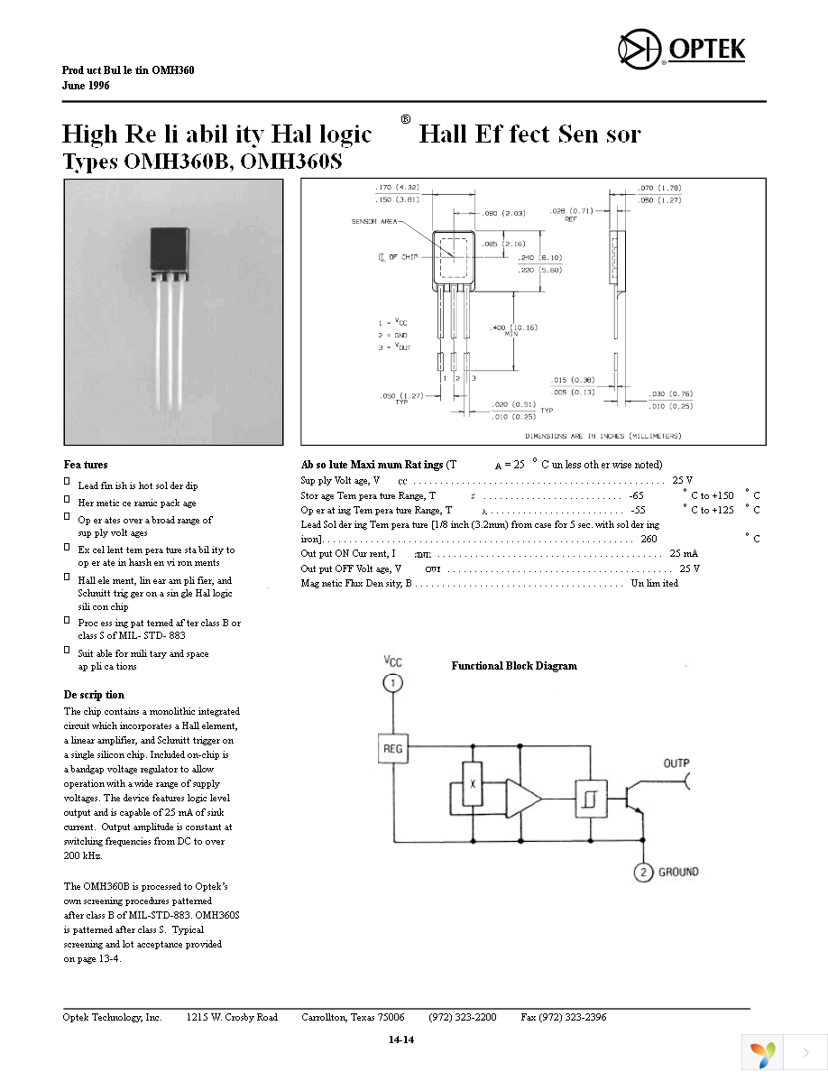 OMH360S Page 1