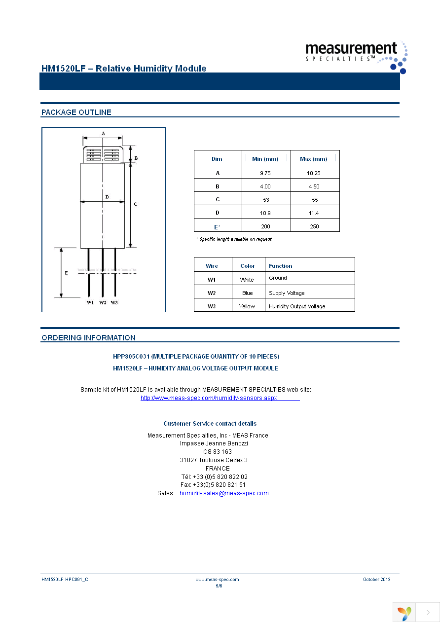 HPP805C031 Page 5