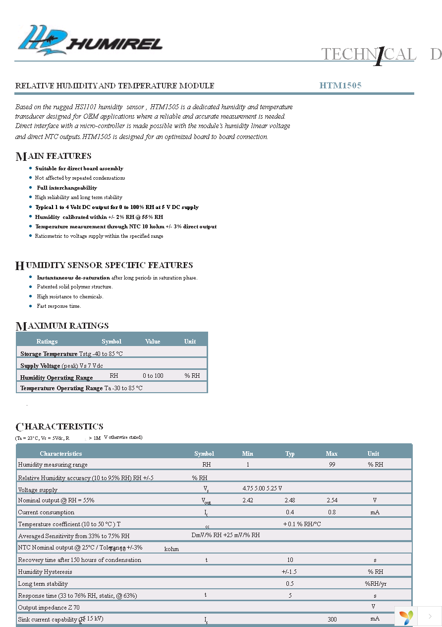 HTM1505 Page 1