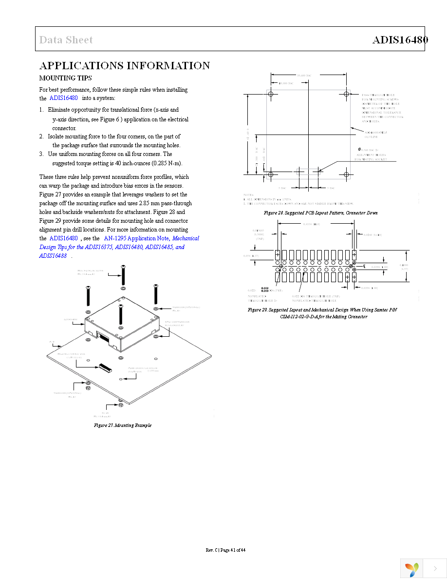 ADIS16480AMLZ Page 41