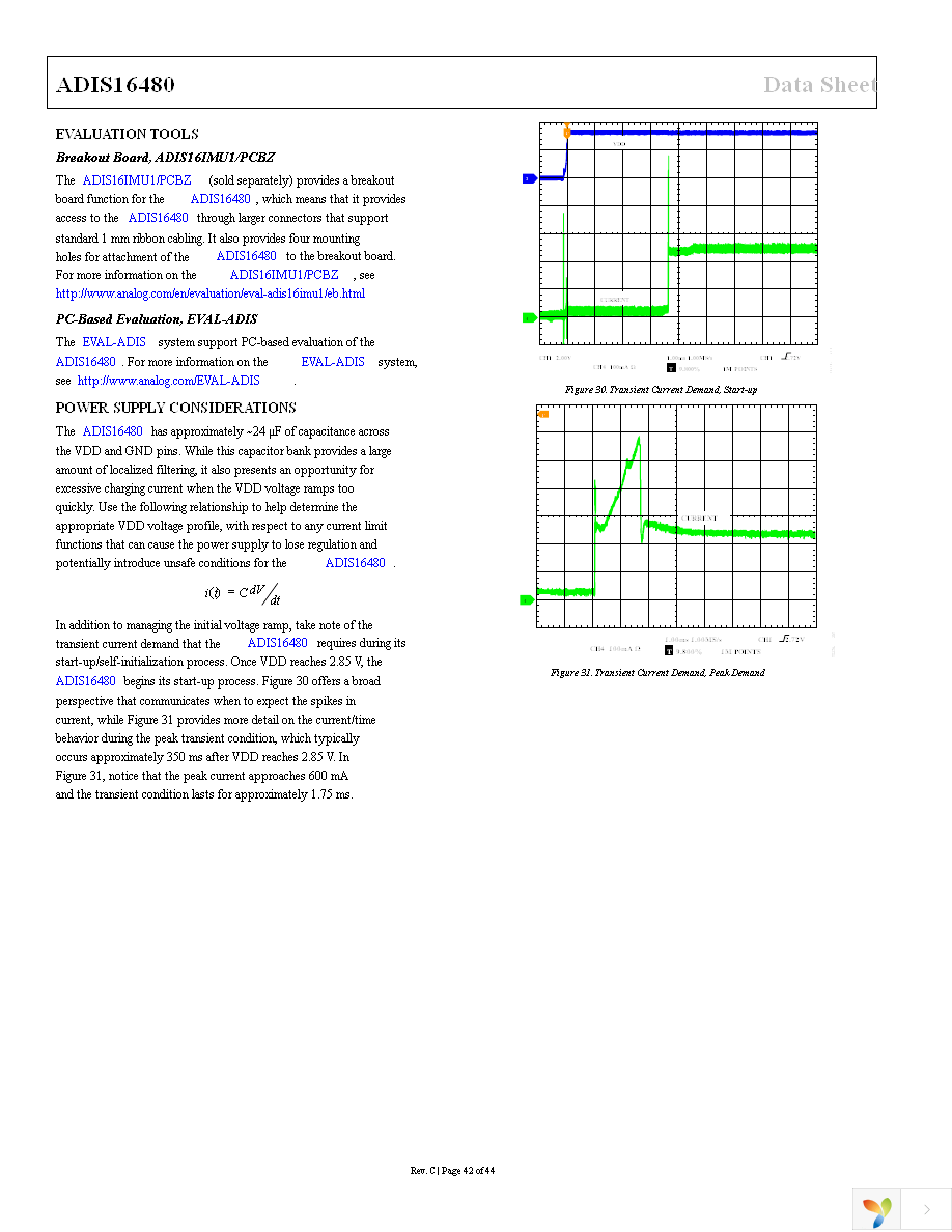 ADIS16480AMLZ Page 42