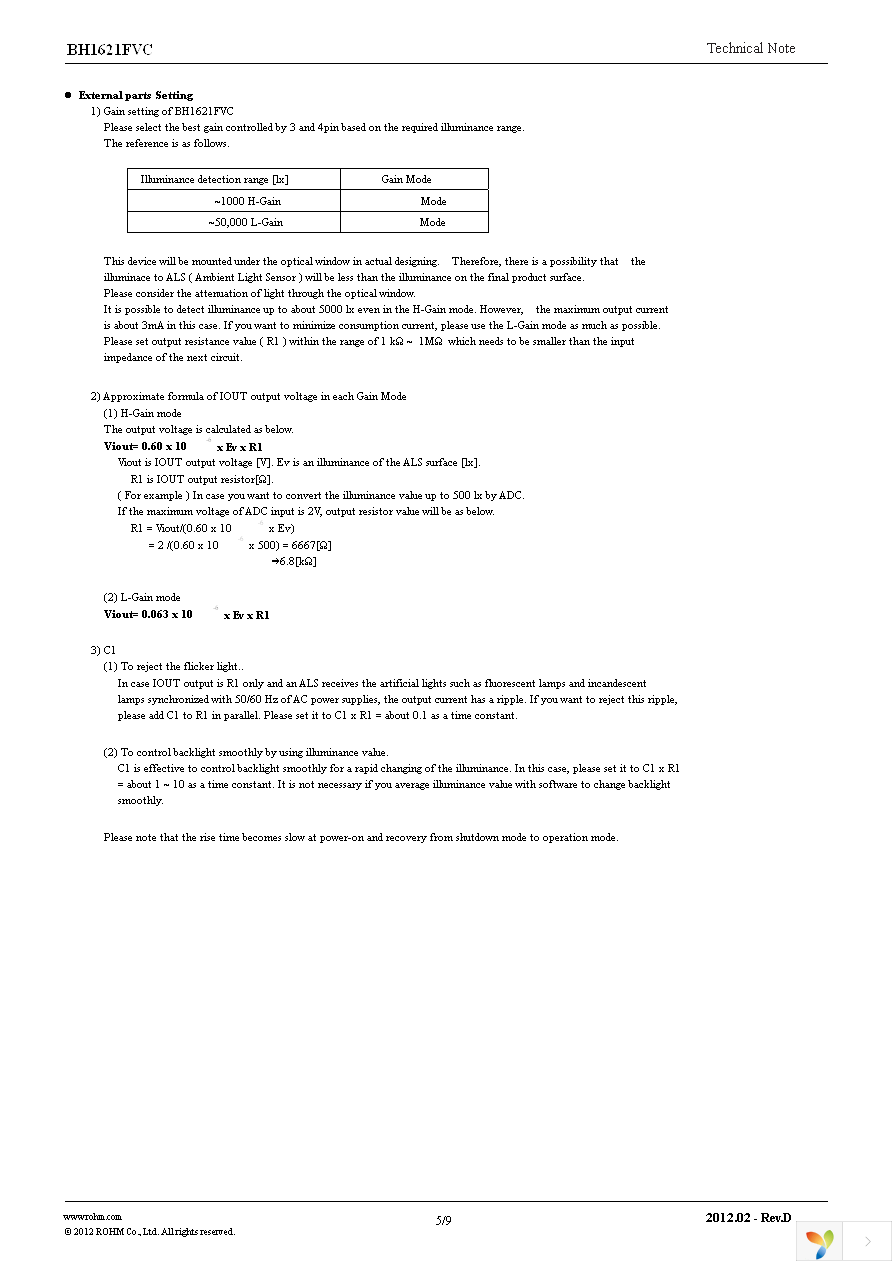 BH1621FVC-TR Page 5