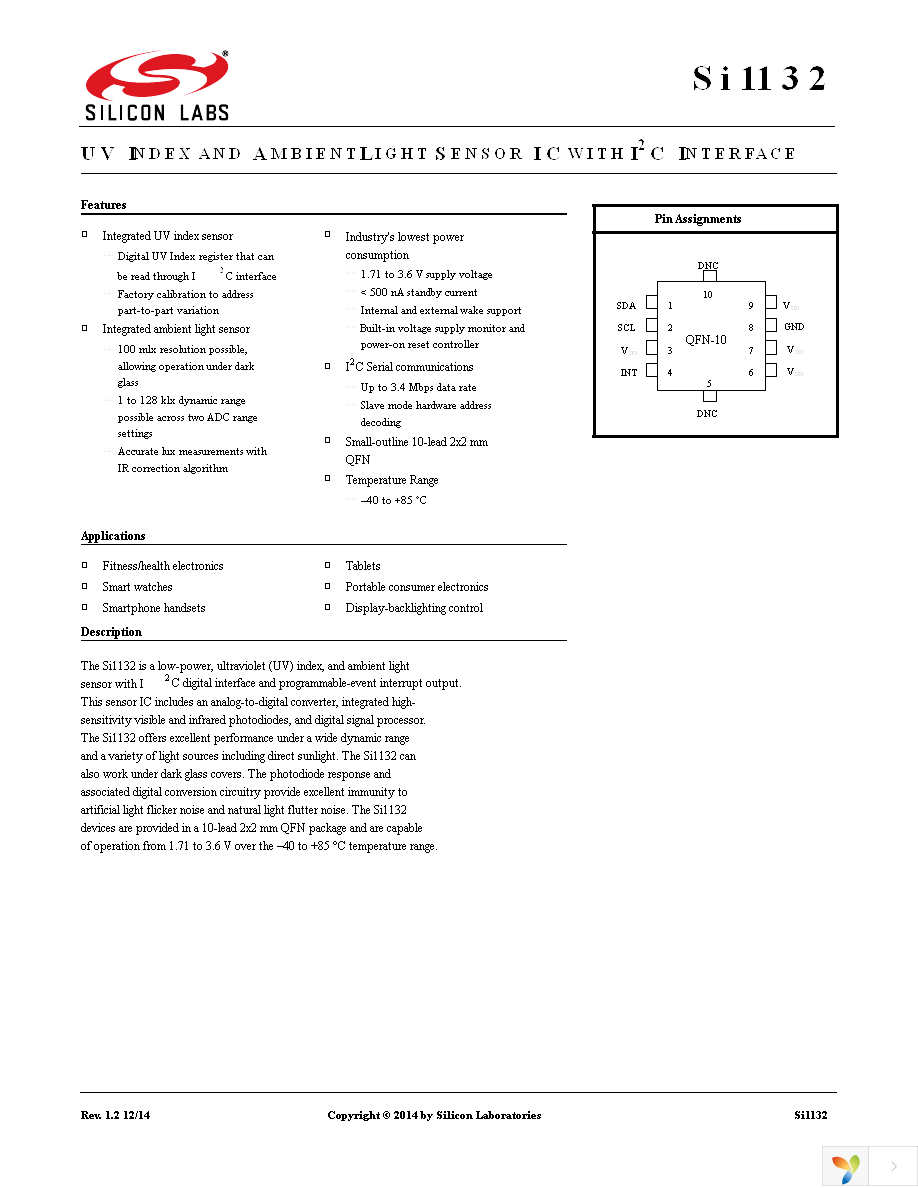 SI1132-A10-GMR Page 1