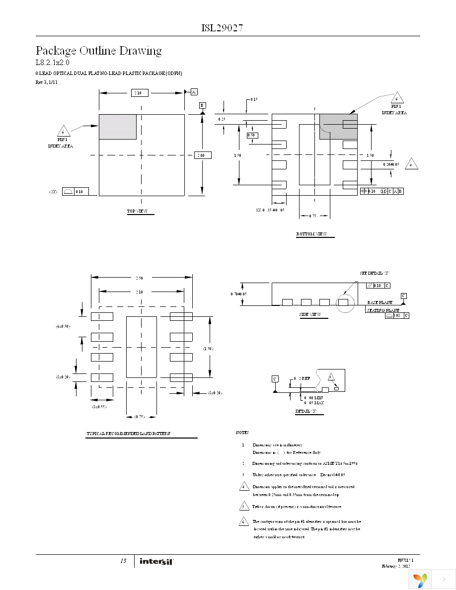 ISL29027IROZ-T7 Page 13