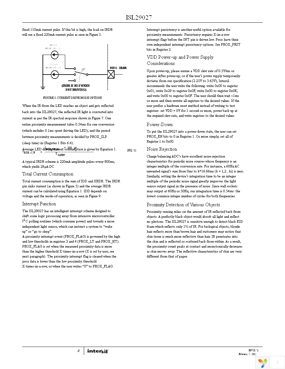 ISL29027IROZ-T7 Page 8