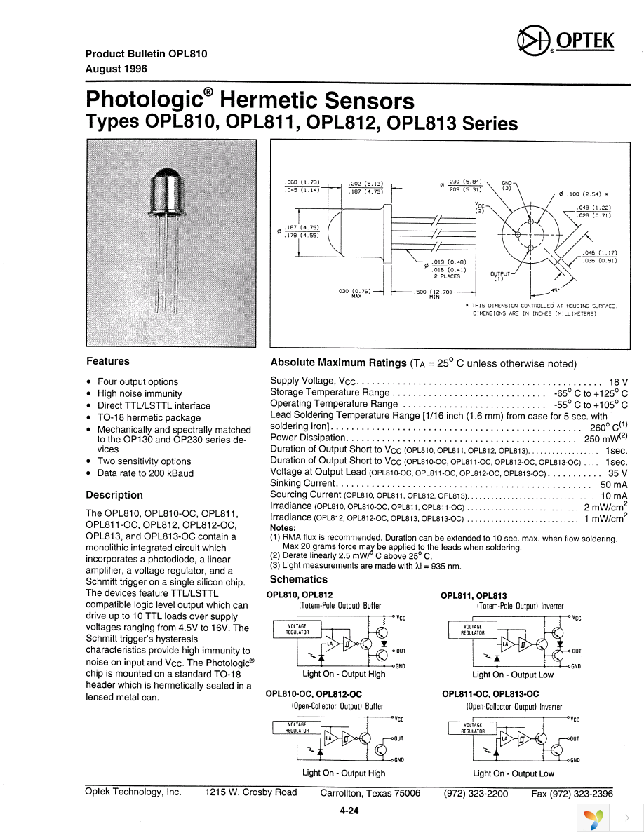 OPL811-OC Page 1