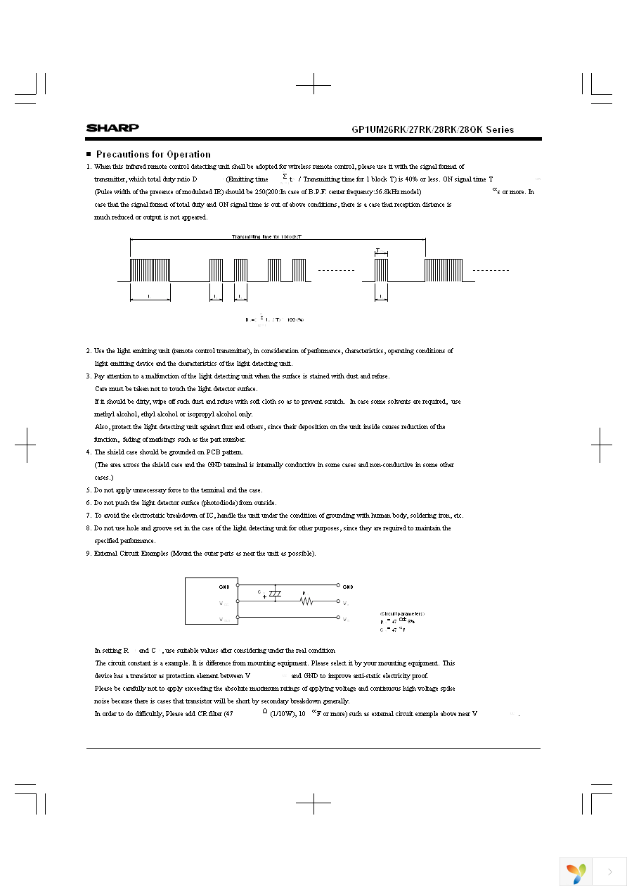 GP1UM26RK00F Page 5