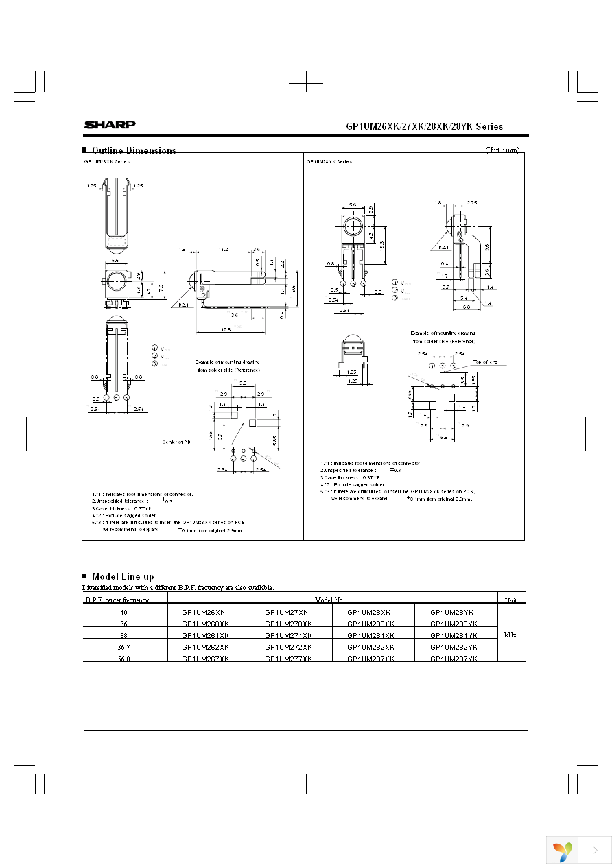 GP1UM28YK00F Page 2