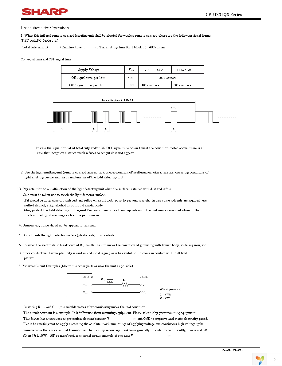 GP1UX311QS Page 4