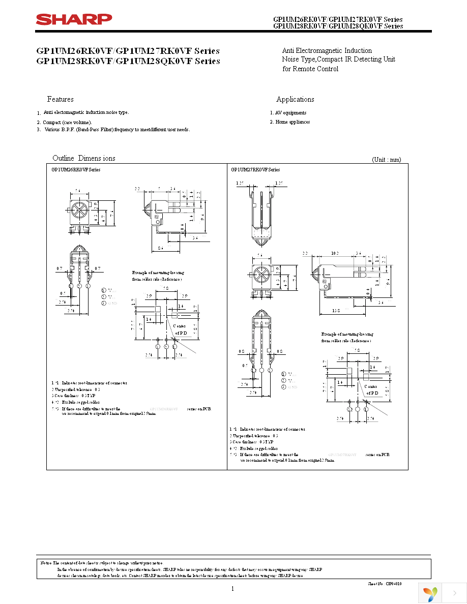 GP1UM281QKVF Page 1