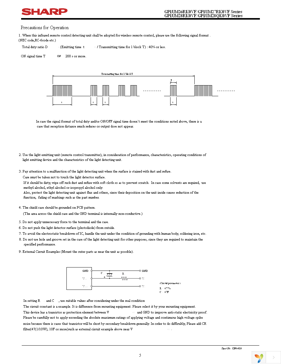 GP1UM281QKVF Page 5