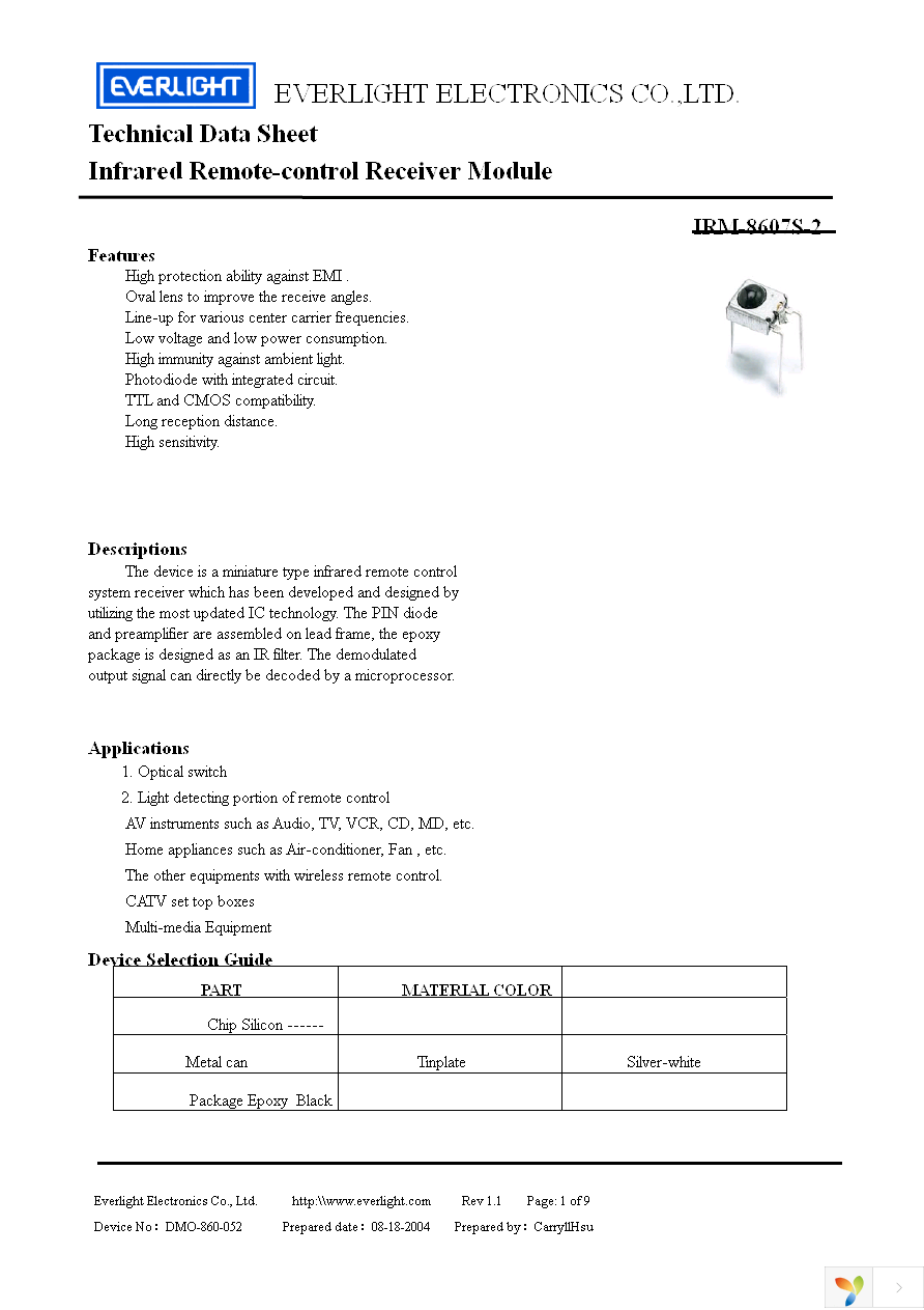 IRM-8607S-2 Page 1