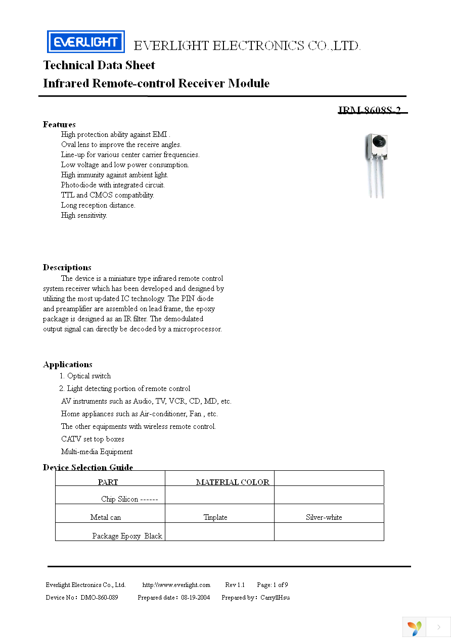 IRM-8608S-2 Page 1